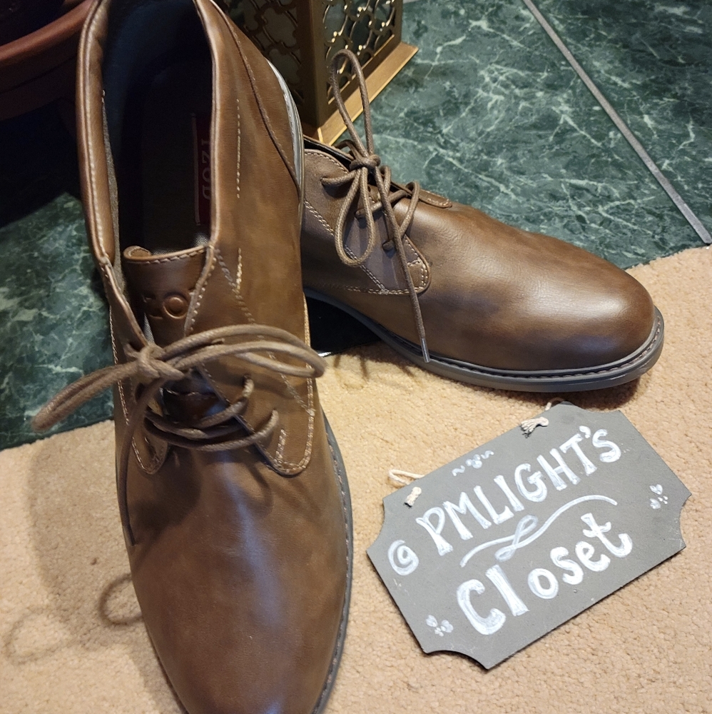 IZOD Dress Boots 13M Campo Brown Chukka Style - Picture 2 of 9